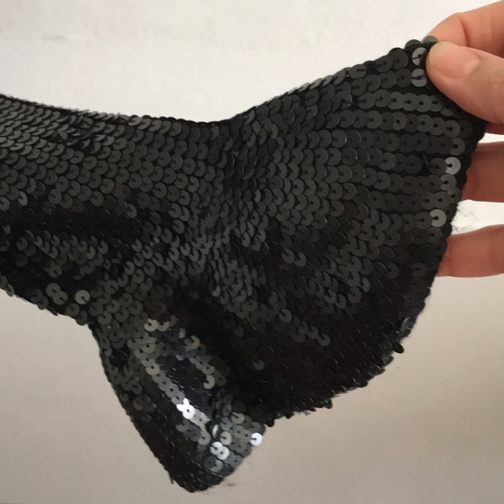 INC International Concepts Black Sequined Cardigan - Picture 3 of 7